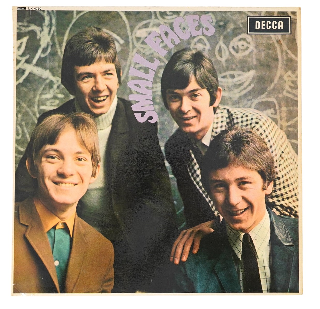 Small Faces; Small Faces LP record album, mono on Decca LK4790, red label, XARL-7217-4A. Condition - fair